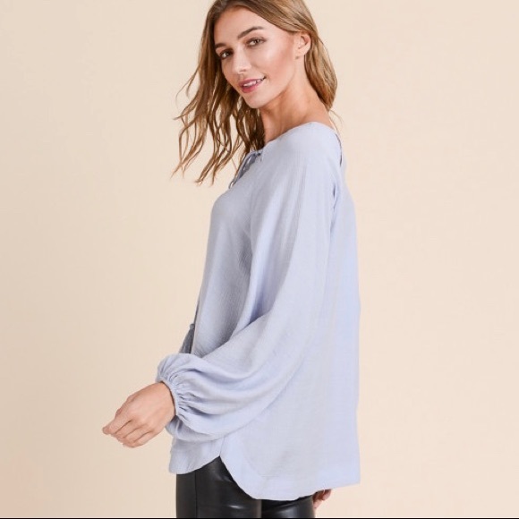Ash Blue Blouse - Picture 4 of 5